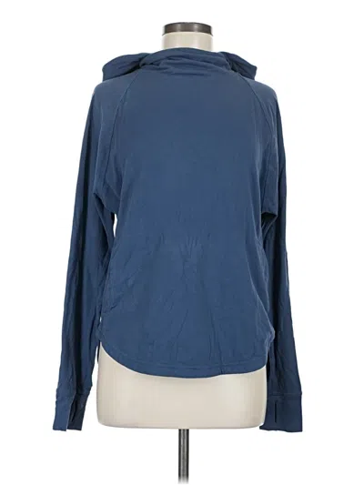 Pre-owned Lululemon Athletica Pullover Hoodie In Blue