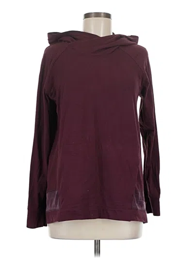Pre-owned Lululemon Athletica Pullover Hoodie In Burgundy