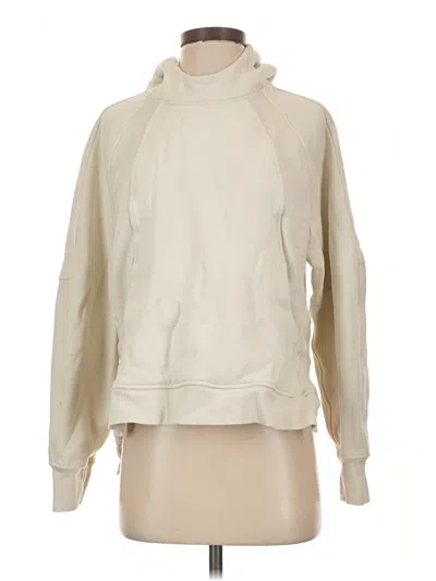 Pre-owned Lululemon Athletica Pullover Hoodie In Ivory