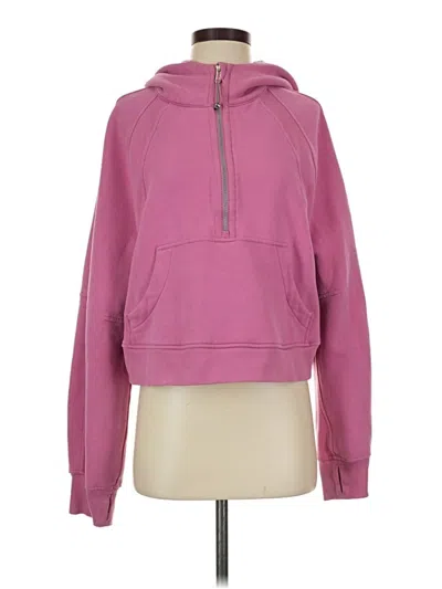 Pre-owned Lululemon Athletica Pullover Hoodie In Pink