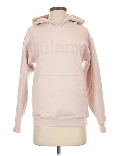 Pre-owned Lululemon Athletica Pullover Hoodie In Pink