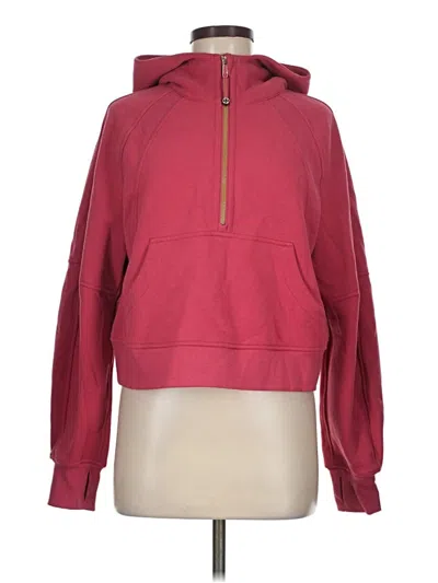 Pre-owned Lululemon Athletica Pullover Hoodie In Red