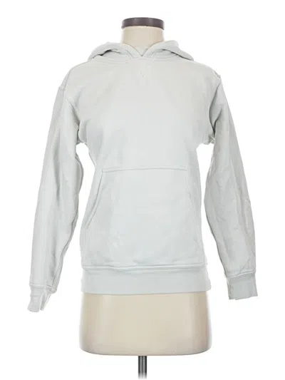 Pre-owned Lululemon Athletica Pullover Hoodie In Silver