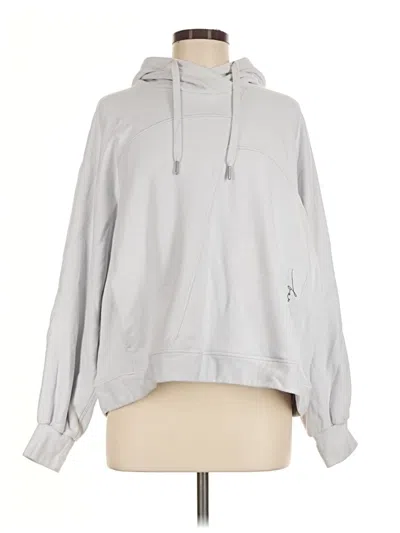 Pre-owned Lululemon Athletica Pullover Hoodie In Silver