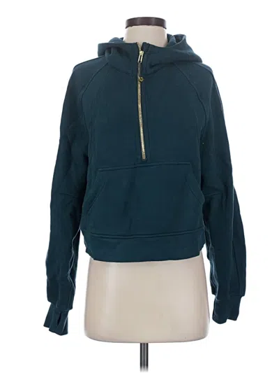 Pre-owned Lululemon Athletica Pullover Hoodie In Teal