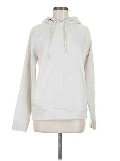 Pre-owned Lululemon Athletica Pullover Hoodie In White