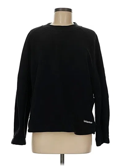 Pre-owned Lululemon Athletica Pullover Sweater In Black