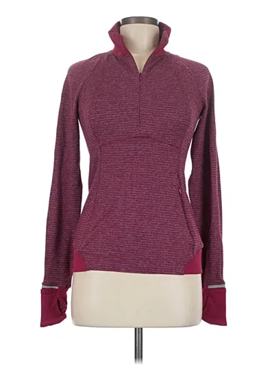 Pre-owned Lululemon Athletica Pullover Sweater In Burgundy