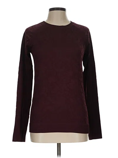 Pre-owned Lululemon Athletica Pullover Sweater In Burgundy