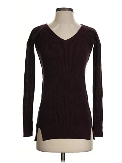 Pre-owned Lululemon Athletica Pullover Sweater In Burgundy