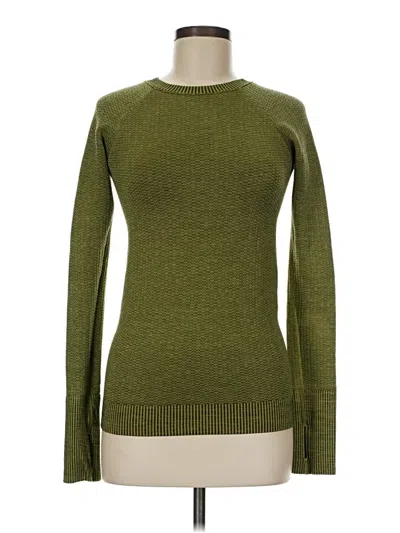 Pre-owned Lululemon Athletica Pullover Sweater In Green