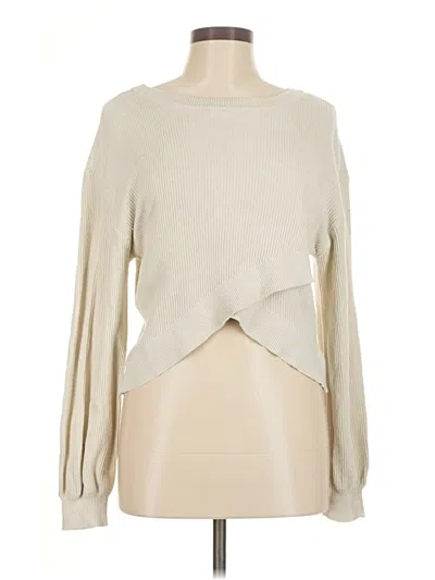 Pre-owned Lululemon Athletica Pullover Sweater In Ivory