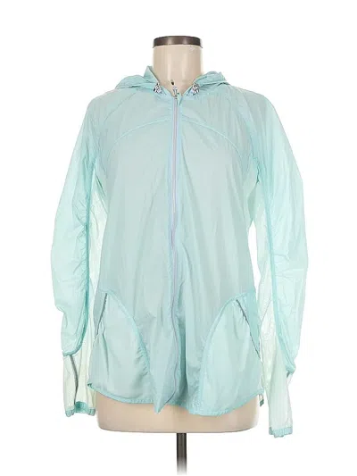 Pre-owned Lululemon Athletica Raincoat In Blue