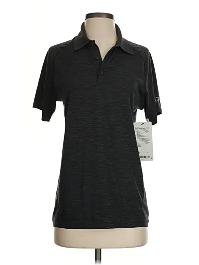 Pre-owned Lululemon Athletica Short Sleeve Polo Shirt In Gray