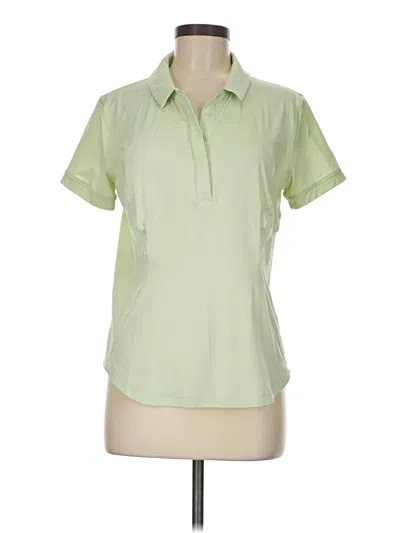 Pre-owned Lululemon Athletica Short Sleeve Polo Shirt In Green