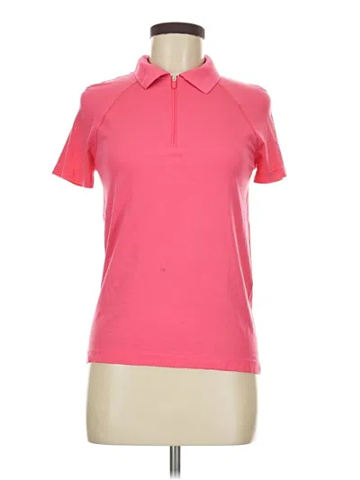 Pre-owned Lululemon Athletica Short Sleeve Polo Shirt In Pink