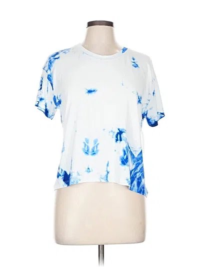 Pre-owned Lululemon Athletica Short Sleeve T-shirt In Blue