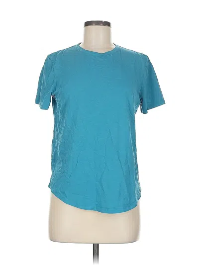 Pre-owned Lululemon Athletica Short Sleeve T-shirt In Blue