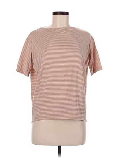 Pre-owned Lululemon Athletica Short Sleeve T-shirt In Brown