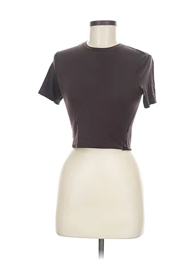 Pre-owned Lululemon Athletica Short Sleeve T-shirt In Brown