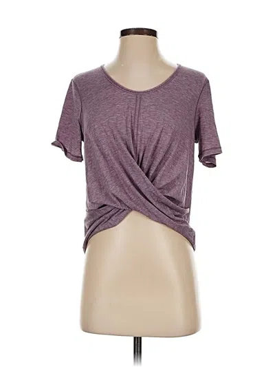 Pre-owned Lululemon Athletica Short Sleeve T-shirt In Burgundy