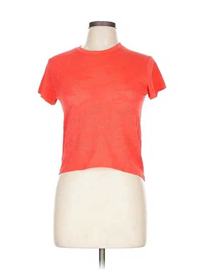Pre-owned Lululemon Athletica Short Sleeve T-shirt In Orange