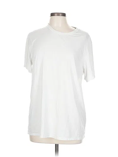 Pre-owned Lululemon Athletica Short Sleeve T-shirt In White