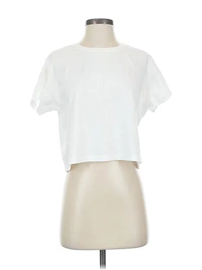 Pre-owned Lululemon Athletica Short Sleeve T-shirt In White