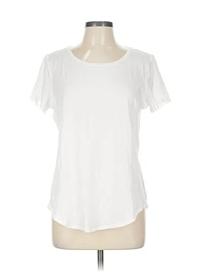 Pre-owned Lululemon Athletica Short Sleeve T-shirt In White