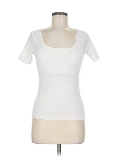 Pre-owned Lululemon Athletica Short Sleeve T-shirt In White