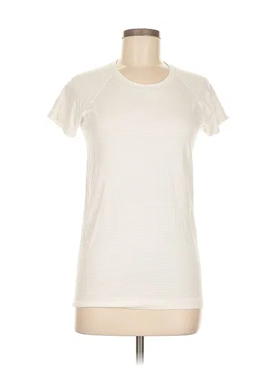 Pre-owned Lululemon Athletica Short Sleeve T-shirt In White