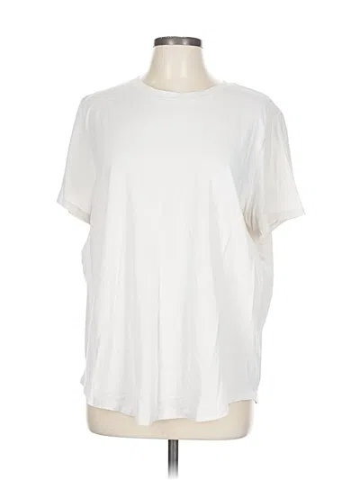 Pre-owned Lululemon Athletica Short Sleeve T-shirt In White