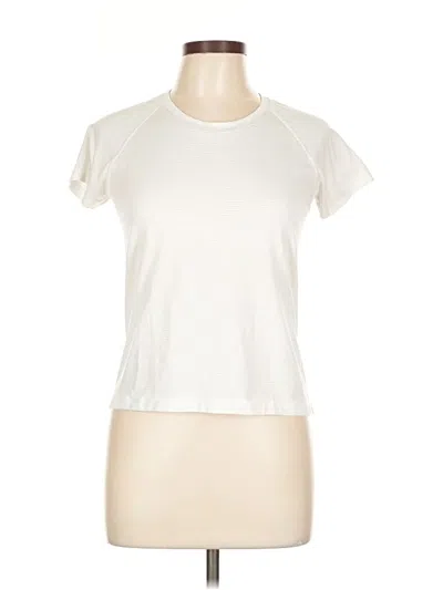 Pre-owned Lululemon Athletica Short Sleeve T-shirt In White