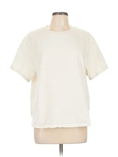 Pre-owned Lululemon Athletica Short Sleeve T-shirt In White