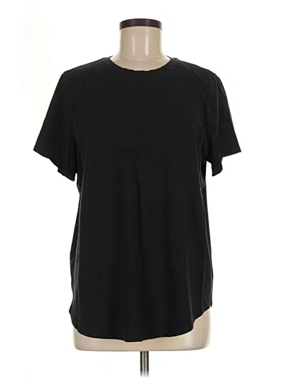 Pre-owned Lululemon Athletica Short Sleeve T-shirt In Black