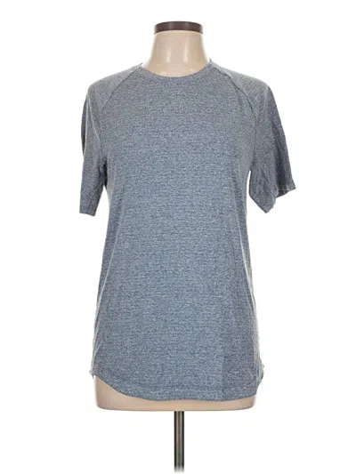 Pre-owned Lululemon Athletica Short Sleeve T-shirt In Blue