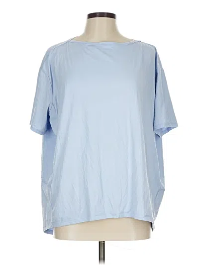 Pre-owned Lululemon Athletica Short Sleeve T-shirt In Blue