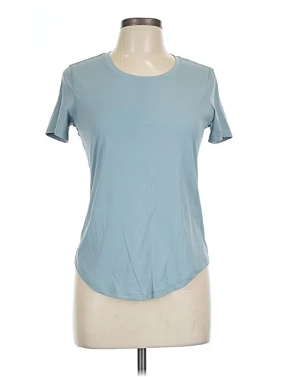 Pre-owned Lululemon Athletica Short Sleeve T-shirt In Blue