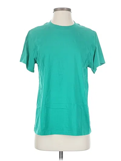 Pre-owned Lululemon Athletica Short Sleeve T-shirt In Blue