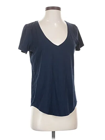 Pre-owned Lululemon Athletica Short Sleeve T-shirt In Blue