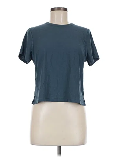 Pre-owned Lululemon Athletica Short Sleeve T-shirt In Blue