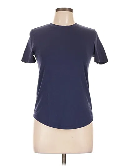 Pre-owned Lululemon Athletica Short Sleeve T-shirt In Blue