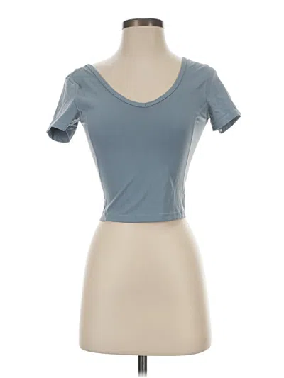Pre-owned Lululemon Athletica Short Sleeve T-shirt In Blue
