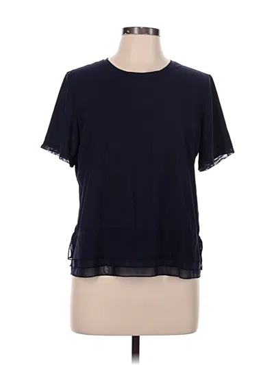 Pre-owned Lululemon Athletica Short Sleeve T-shirt In Blue