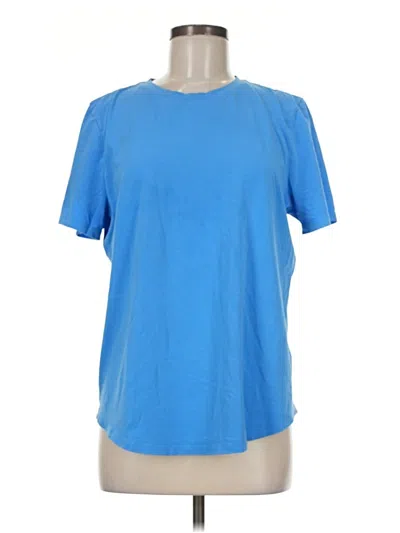 Pre-owned Lululemon Athletica Short Sleeve T-shirt In Blue