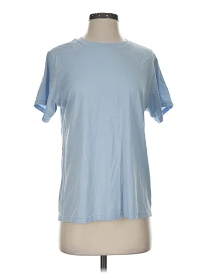 Pre-owned Lululemon Athletica Short Sleeve T-shirt In Blue