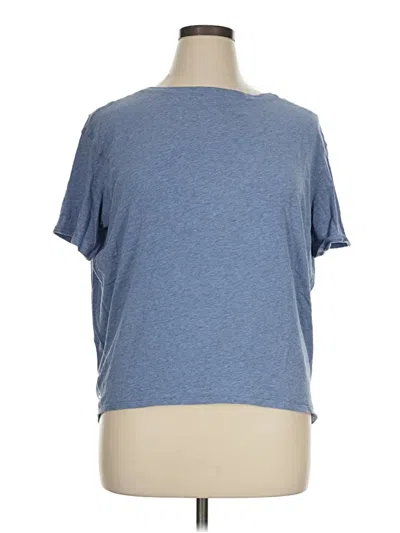 Pre-owned Lululemon Athletica Short Sleeve T-shirt In Blue
