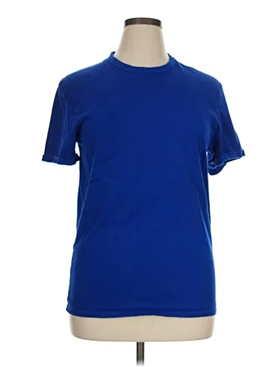 Pre-owned Lululemon Athletica Short Sleeve T-shirt In Blue