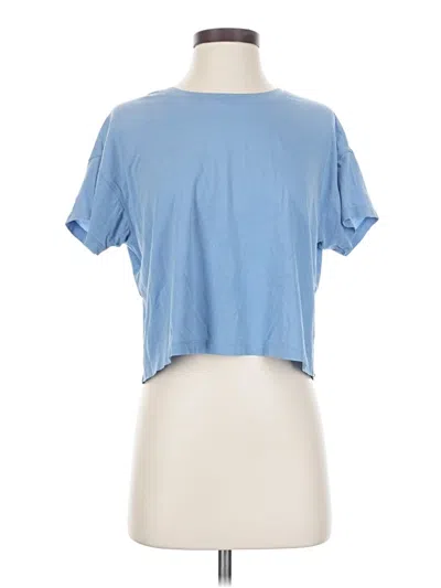 Pre-owned Lululemon Athletica Short Sleeve T-shirt In Blue