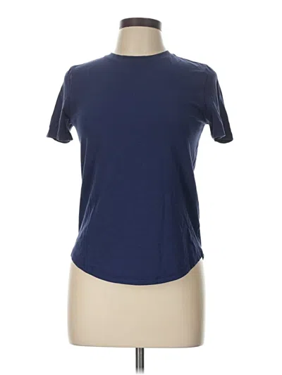Pre-owned Lululemon Athletica Short Sleeve T-shirt In Blue
